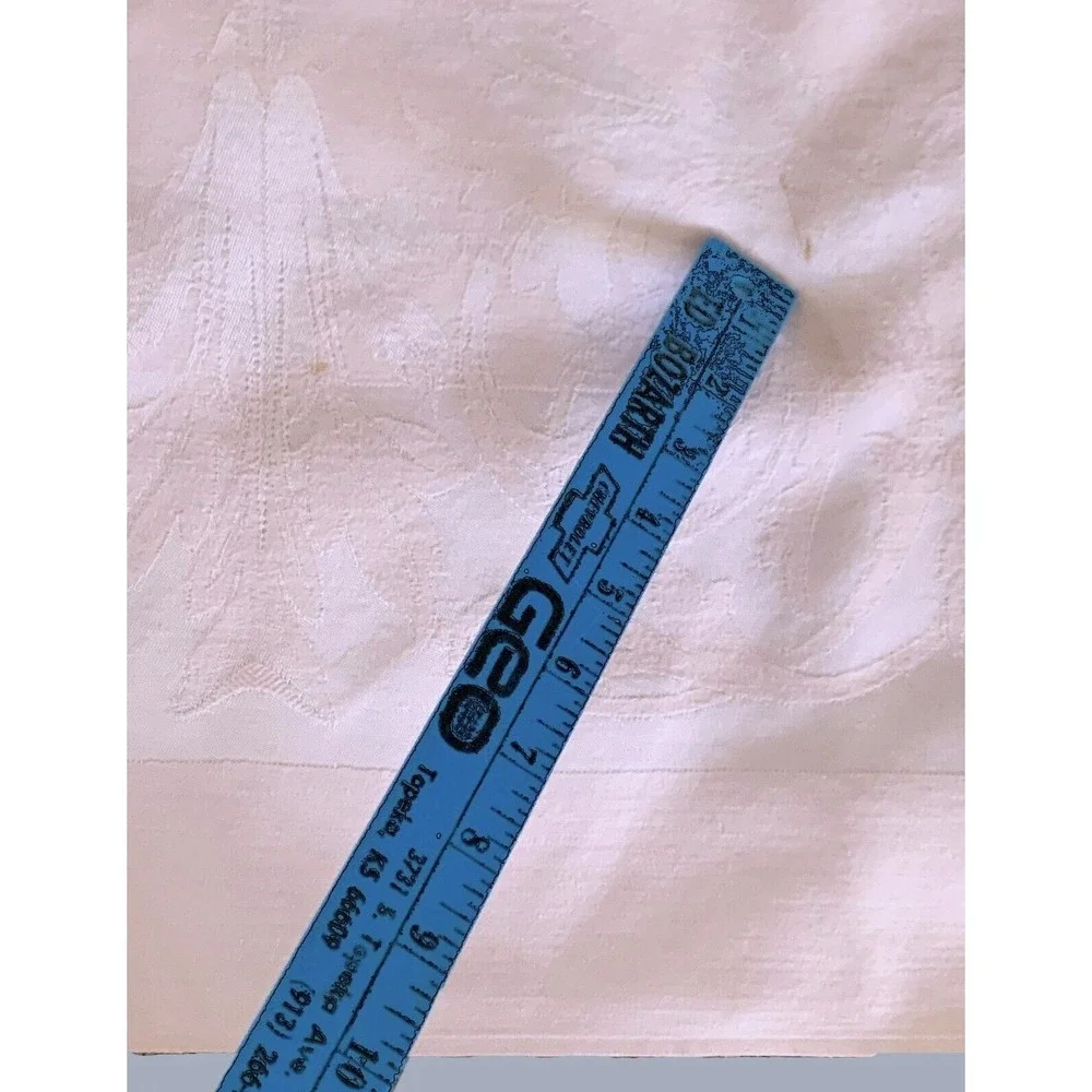 Pastel Pink Mid-Century Damask Tone on Tone Tablecloth 58